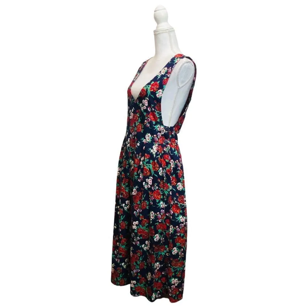 Vintage 80’s 90’s Bryn Connelly Floral Doilie Floral Print Cottage core Dress Size 8 - Image 5