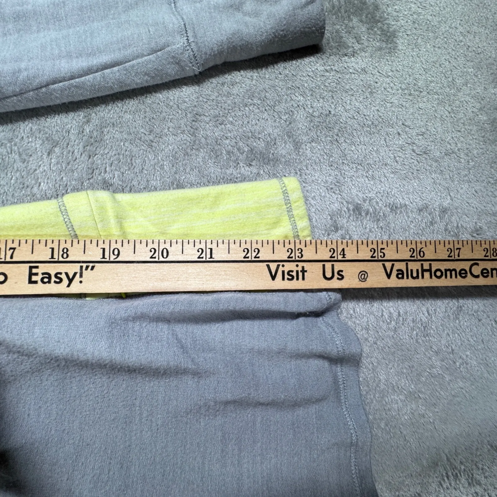 FootJoy Hoodie Womens Small Gray Neon Yellow Golf Layer Activewear Athleisure - Image 9