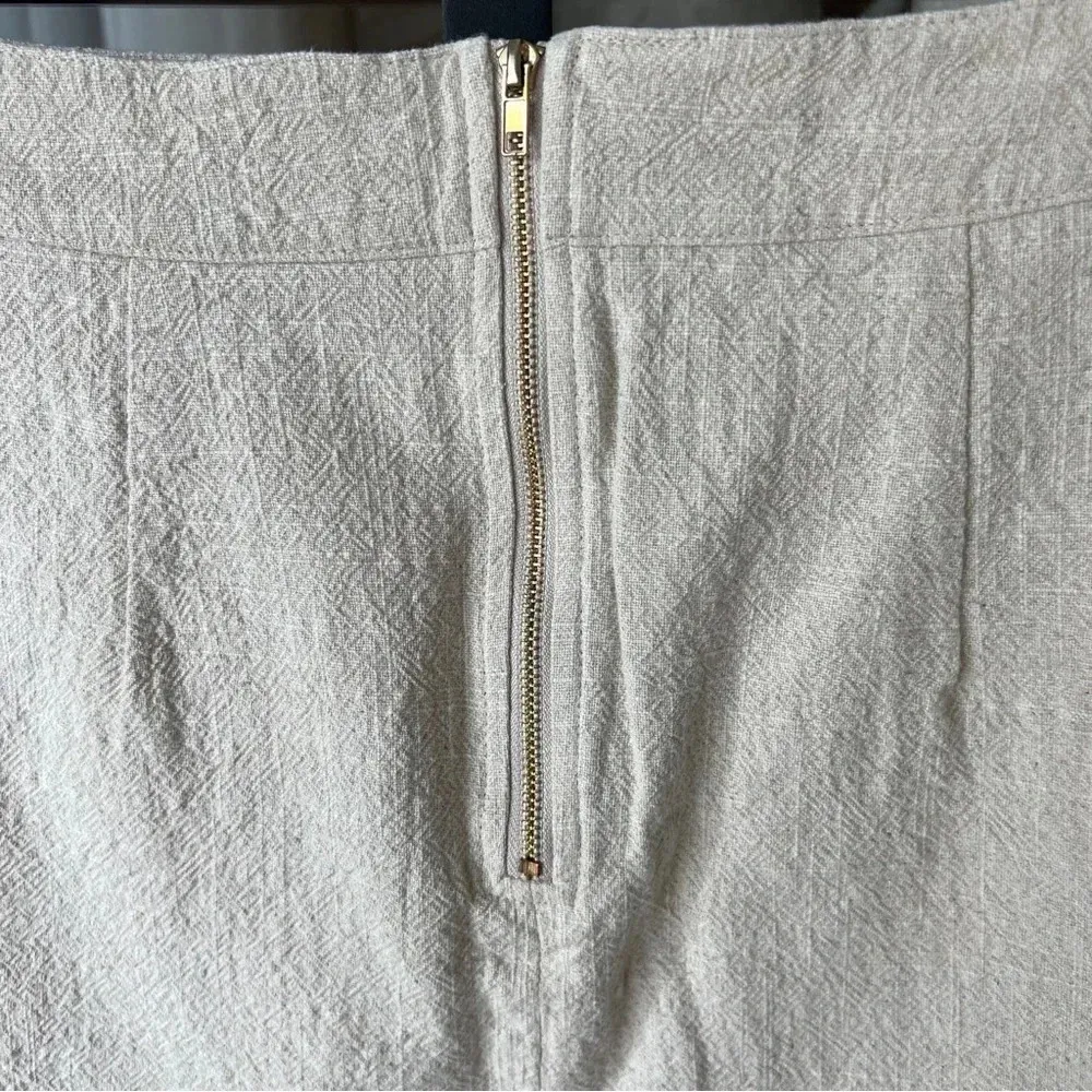 LIONESS beige mini skirt a-line sand textured princess Polly high waisted rise - Image 7