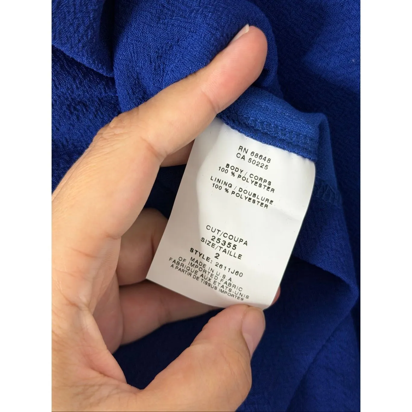 Allen Schwartz Blue High Rise Casual Textured Shorts Size 2 Tie Front NEW - Image 9