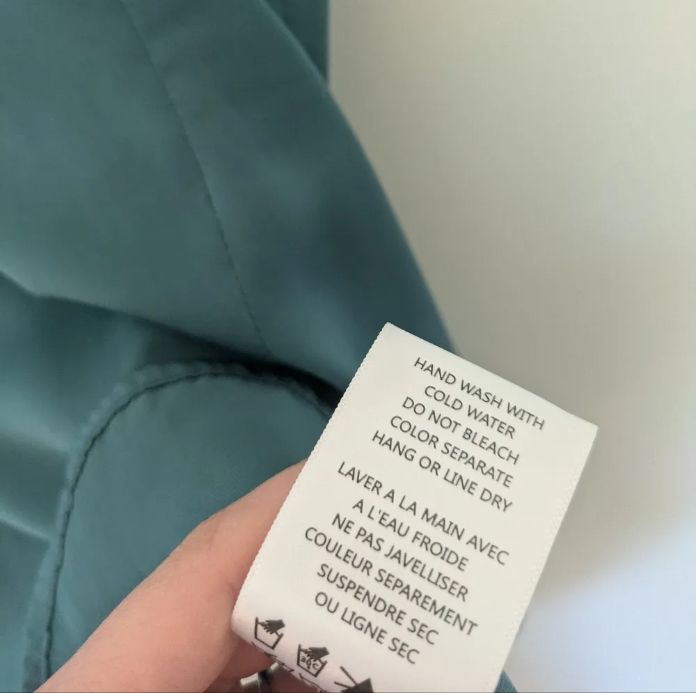 Anthropologie Eri + Ali Satin Swing Top Green Petite XS - Image 5