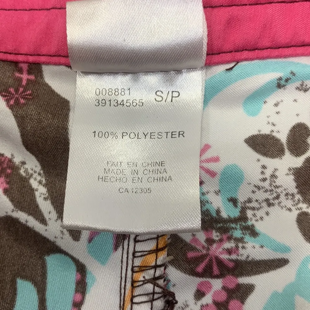 Floral Print Brown Board Shorts Size Small - Image 8