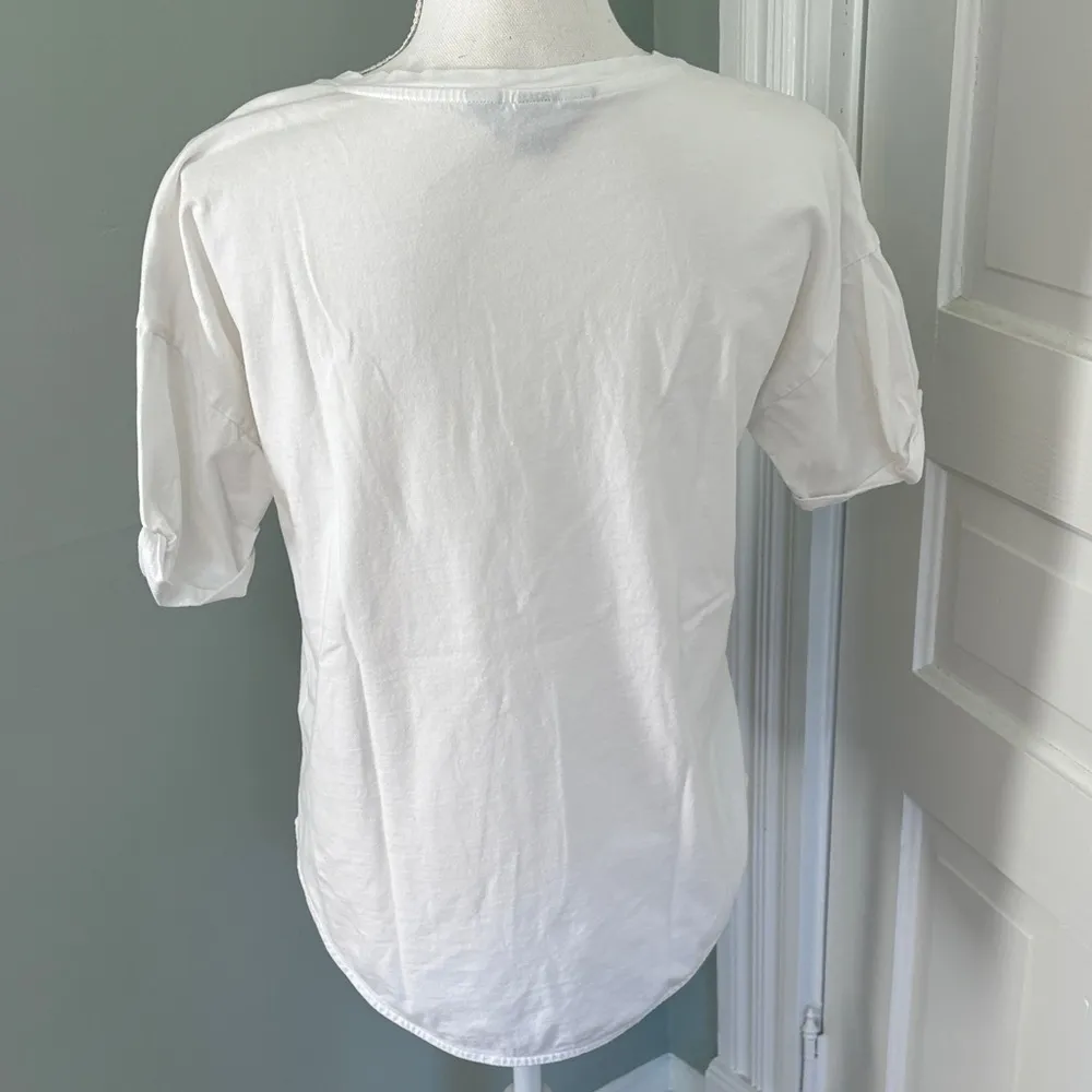 Lands’ End Classic White Women's Top T-Shirt Size Small 6-8 - Image 3