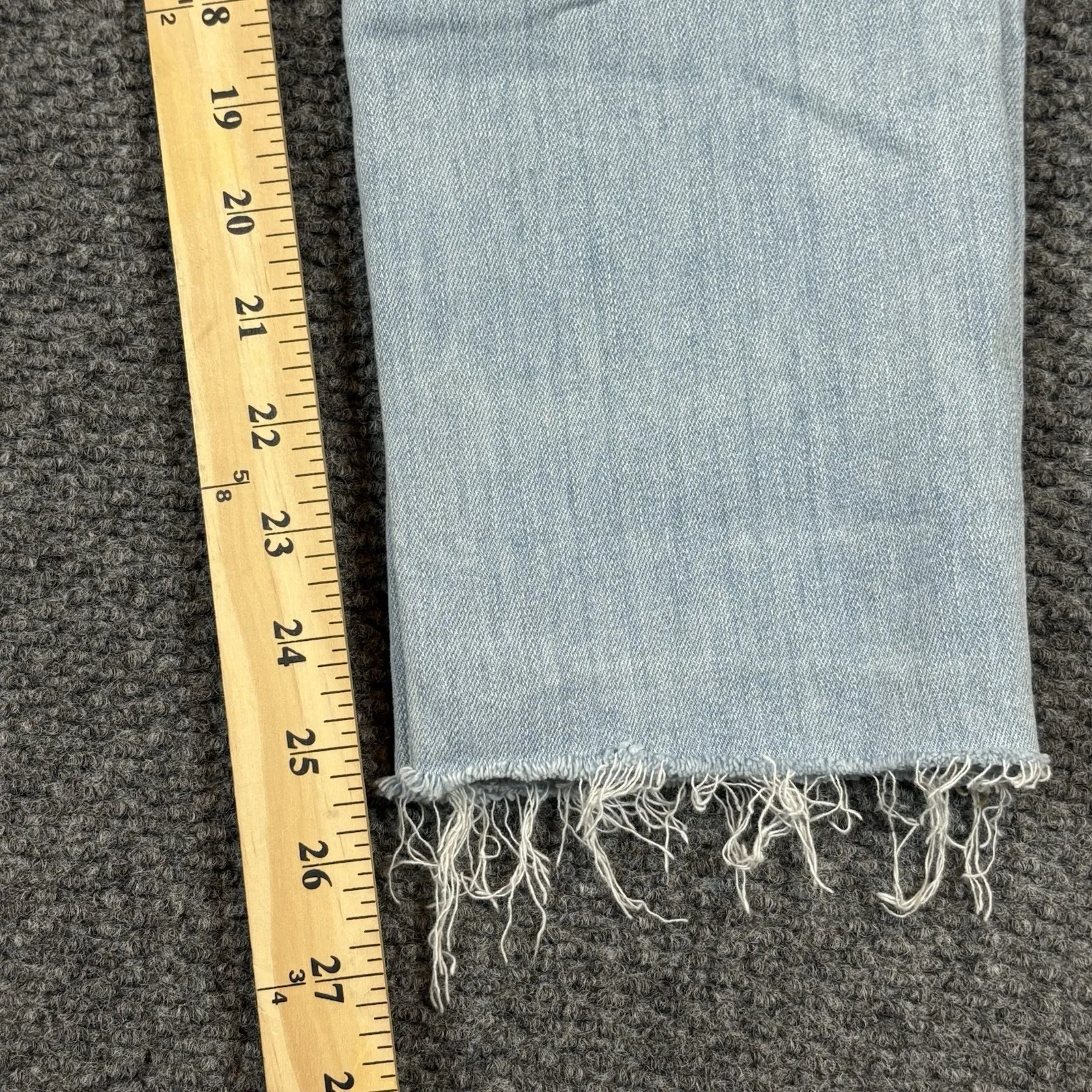 IRO Jeans Garcon Mandy Distressed Light Wash Women's 25 Mid Rise - Image 10