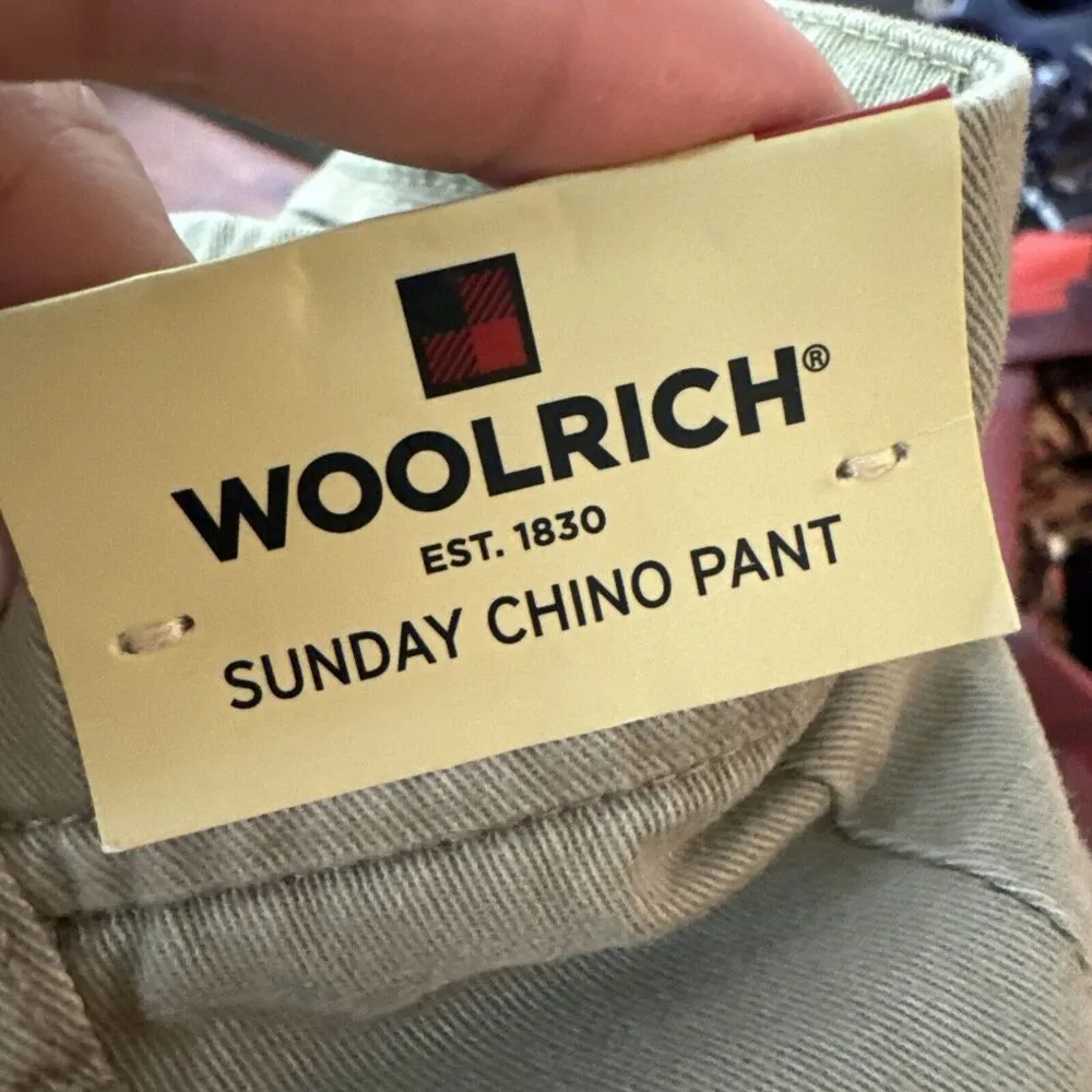 Woolrich Women's Size 12 Sunday Chino Pants Khaki  NWT Cropped Ankle Length JB - Image 6
