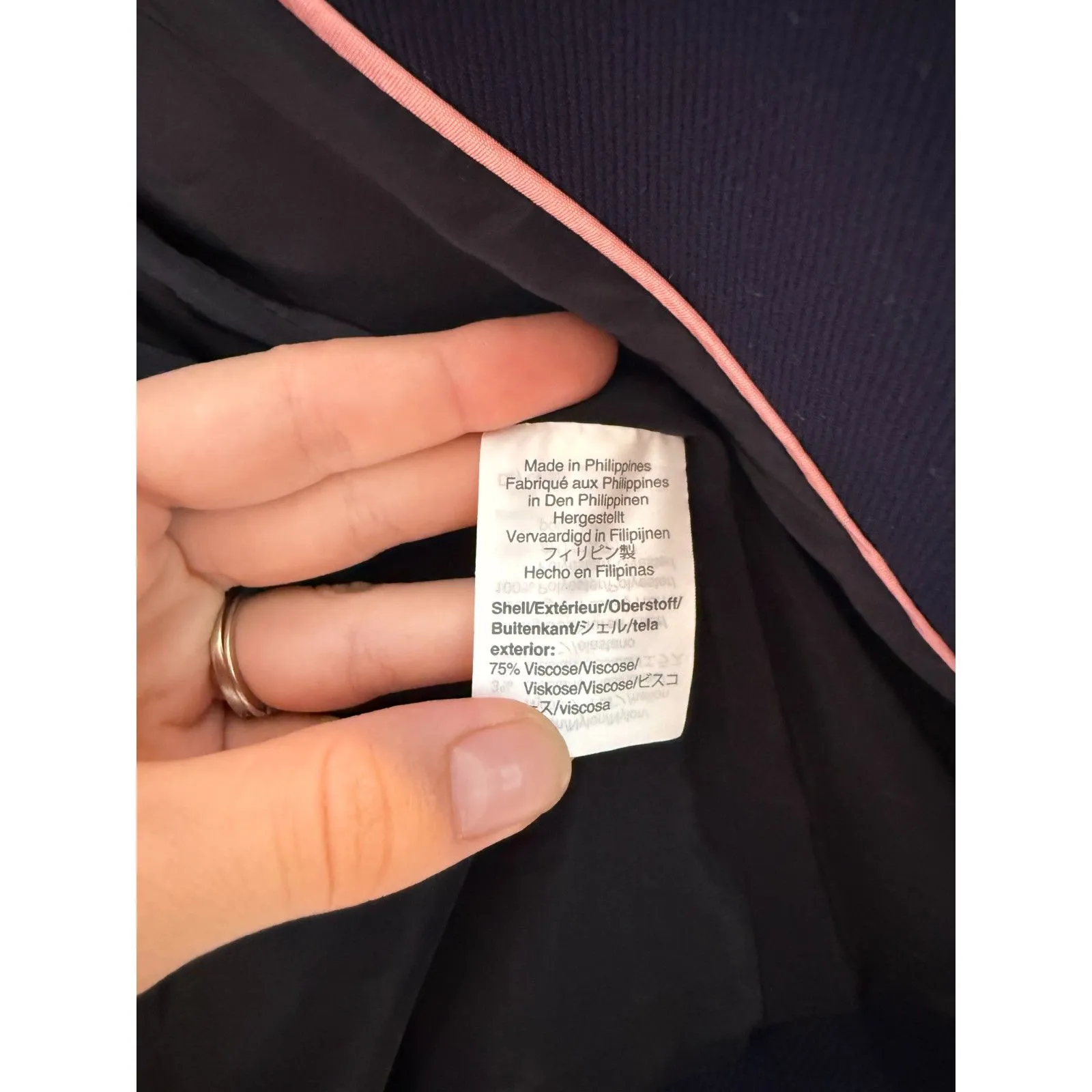 J Crew 365 Open Front Navy Blue Blazer Jacket Sz 4 Stretch Career Business - Image 5