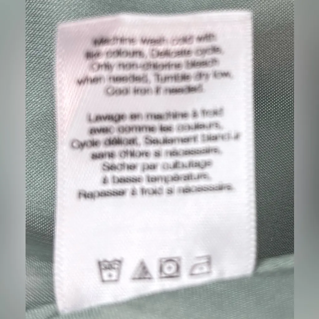 Coldwater Creek MP Mother of the Bride Diagonal Ruffle Sage Green Midi Dress - Image 8