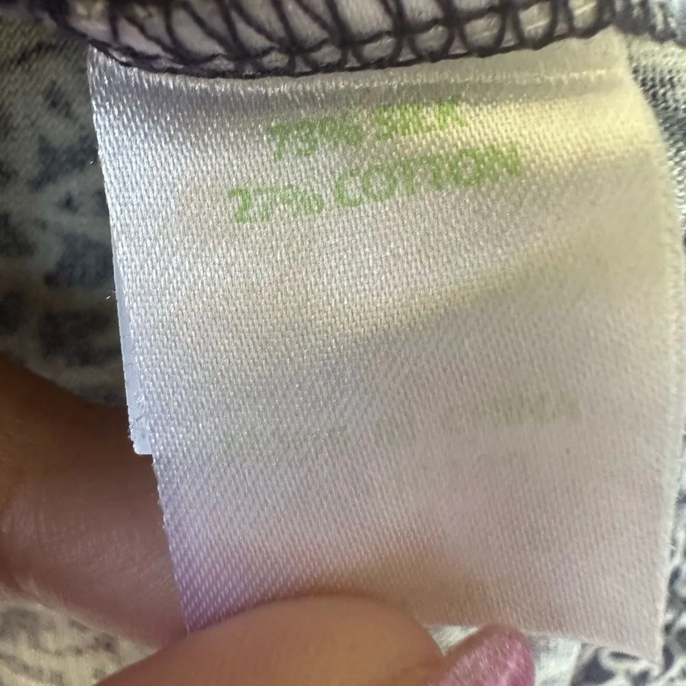 Lilly Pulitzer Blayney It's A Lilly Ruffle V Neck Silk Blend Dress S - Image 8