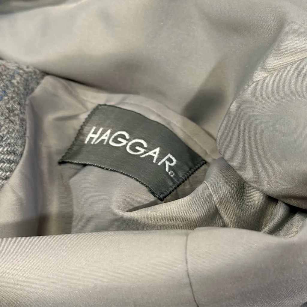 Tricia Fix Exclusive Small Western Fringe Wool Blend Blazer Jacket Statement Gray - Image 6