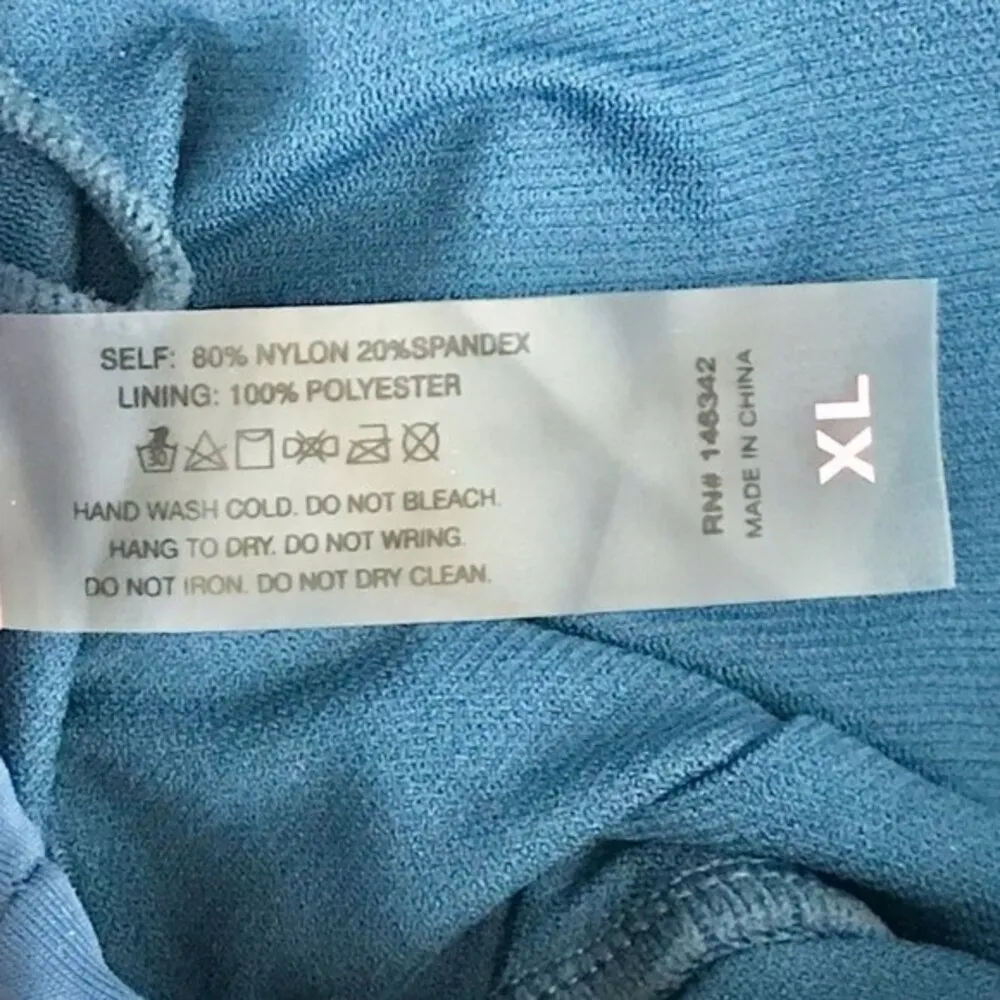 Juicy Couture Cruel Summer Zip Front Strappy Back Tie Blue One Piece Swimsuit - Image 9