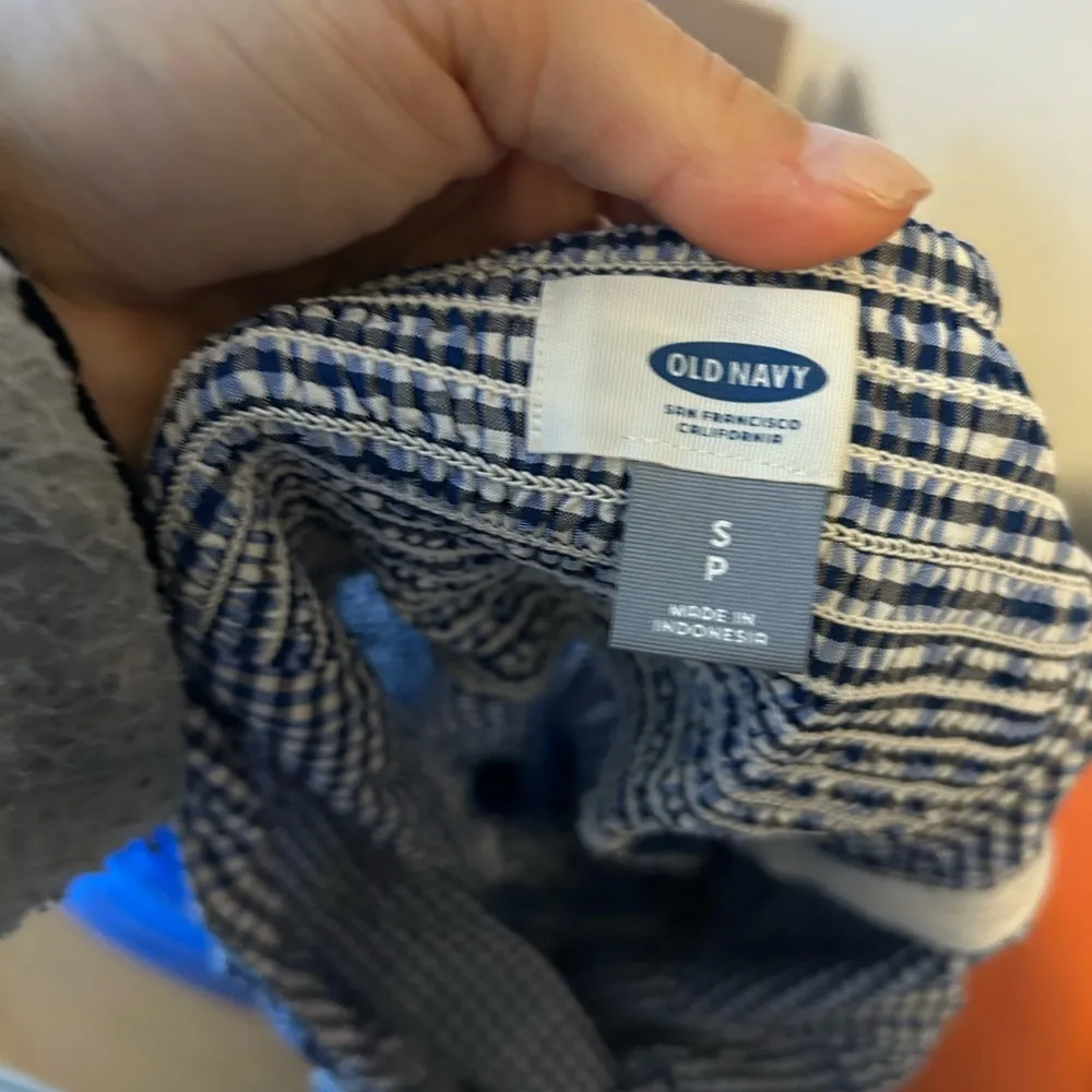 Old Navy Blue Gingham Cami Dress - Image 3