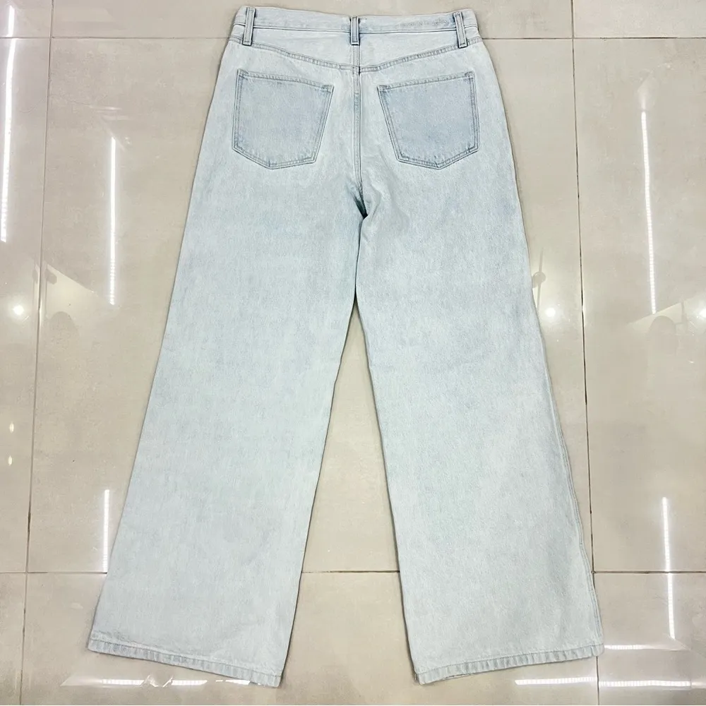 Favorite Daughter The Ollie Ultimate Baggy Wide Leg Jeans Blue Size 27 - Image 9