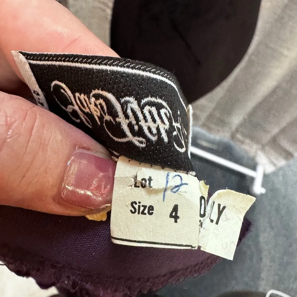 Saks Fifth Avenue Vintage Velvet Mini Dress Size 4, Purple - Image 6