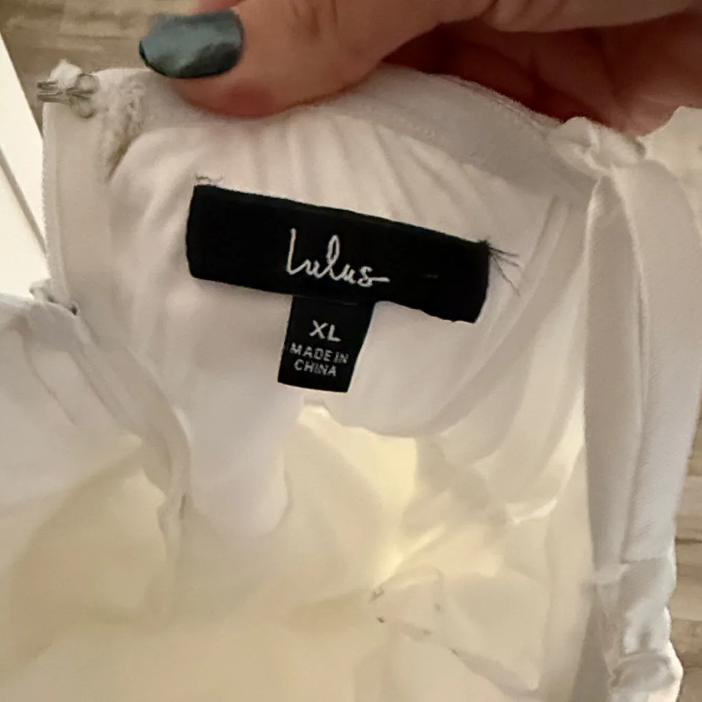 Lulus  White Satin Mini Dress - Image 3