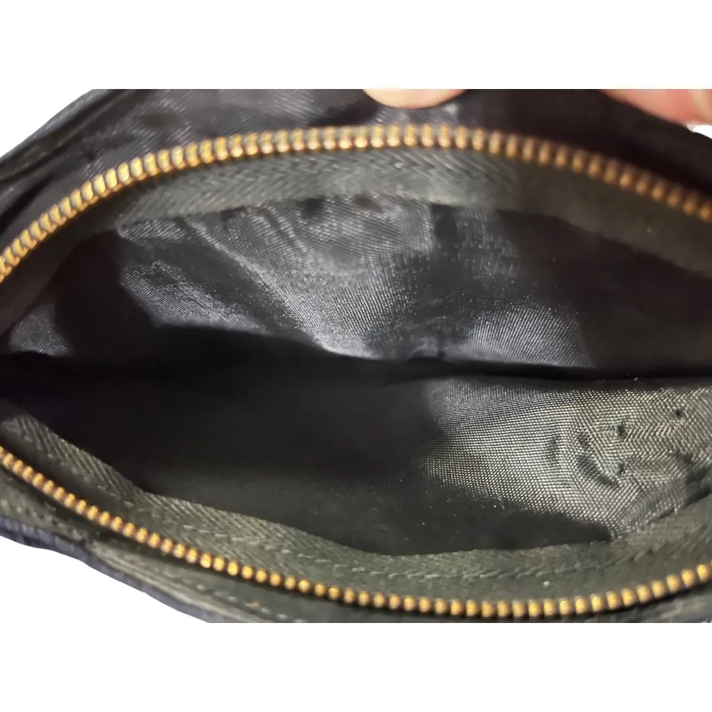 Vintage Cordé Black Corded Purse – Geometric Design – 1940s–1950s – Tiny Clutch - Image 5