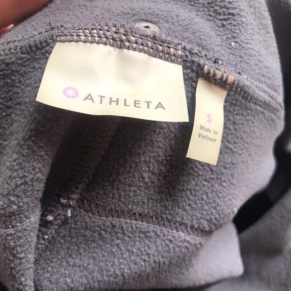 Athleta Fleece Lined Winter Gray Cargo Pull-On Skirt Women’s Size Small - Image 6