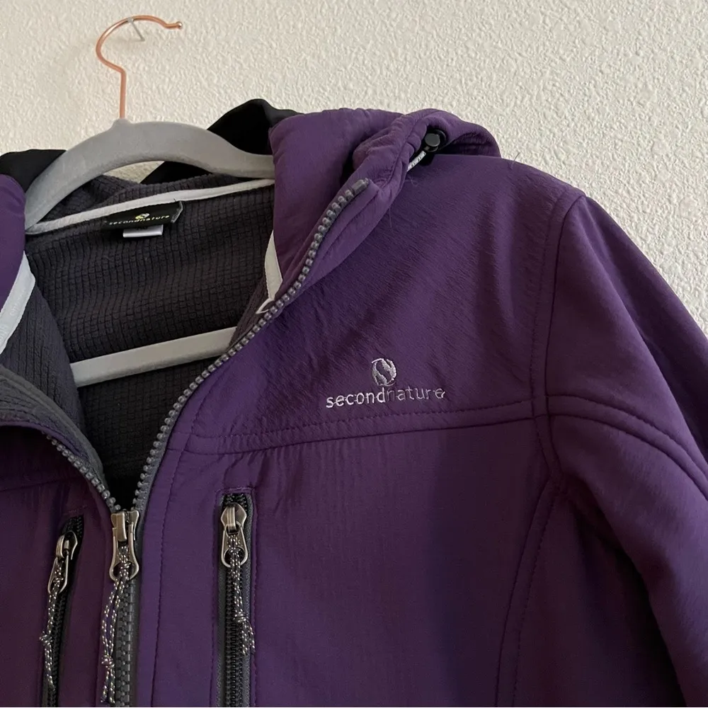 Second Nature Softshell Jacket Size XS Purple - Image 4