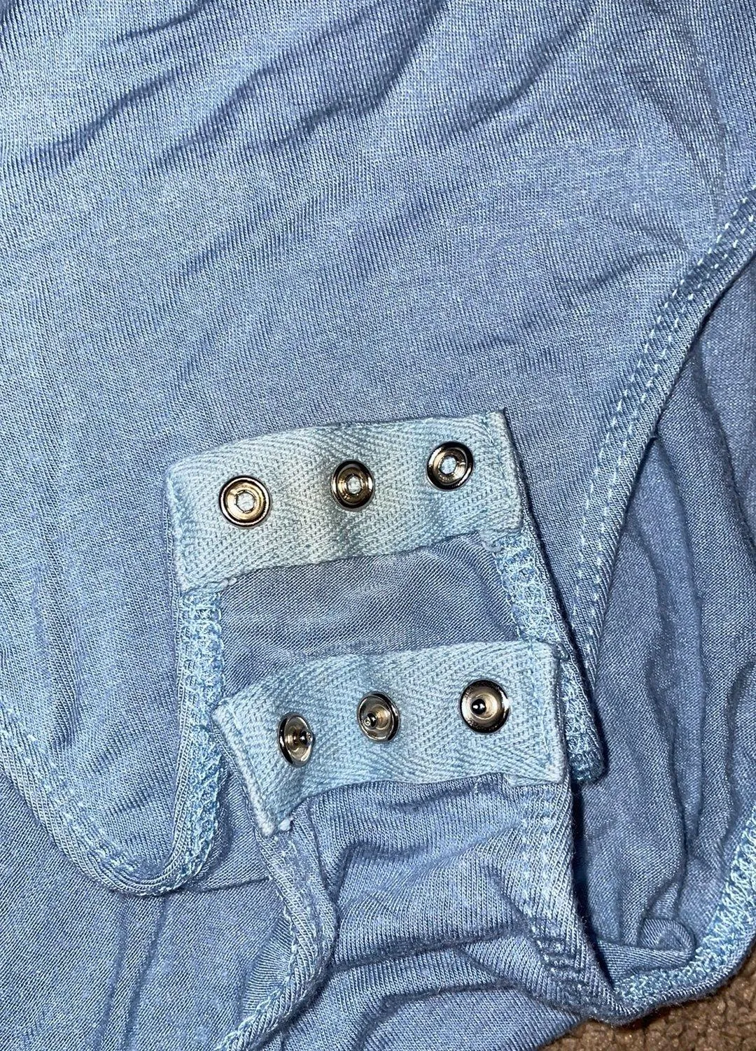 Free People Blue  Bodysuit - Image 3