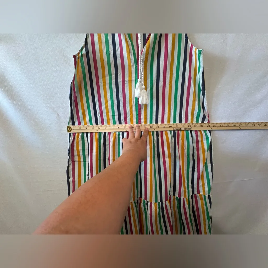J. Crew Colorful Striped oversize dress,size S,made in India - Image 11