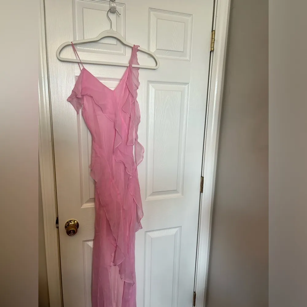 Amanda Uprichard X Revolve Cassilda Gown in Baby Pink - Image 5