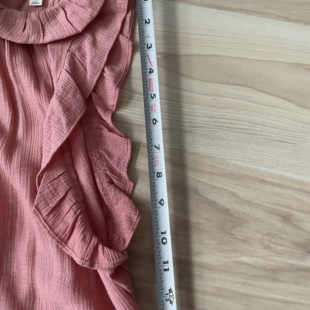 Anthropologie MINE Ruffle and Bow Crinkle Dress Size Large. - Image 13