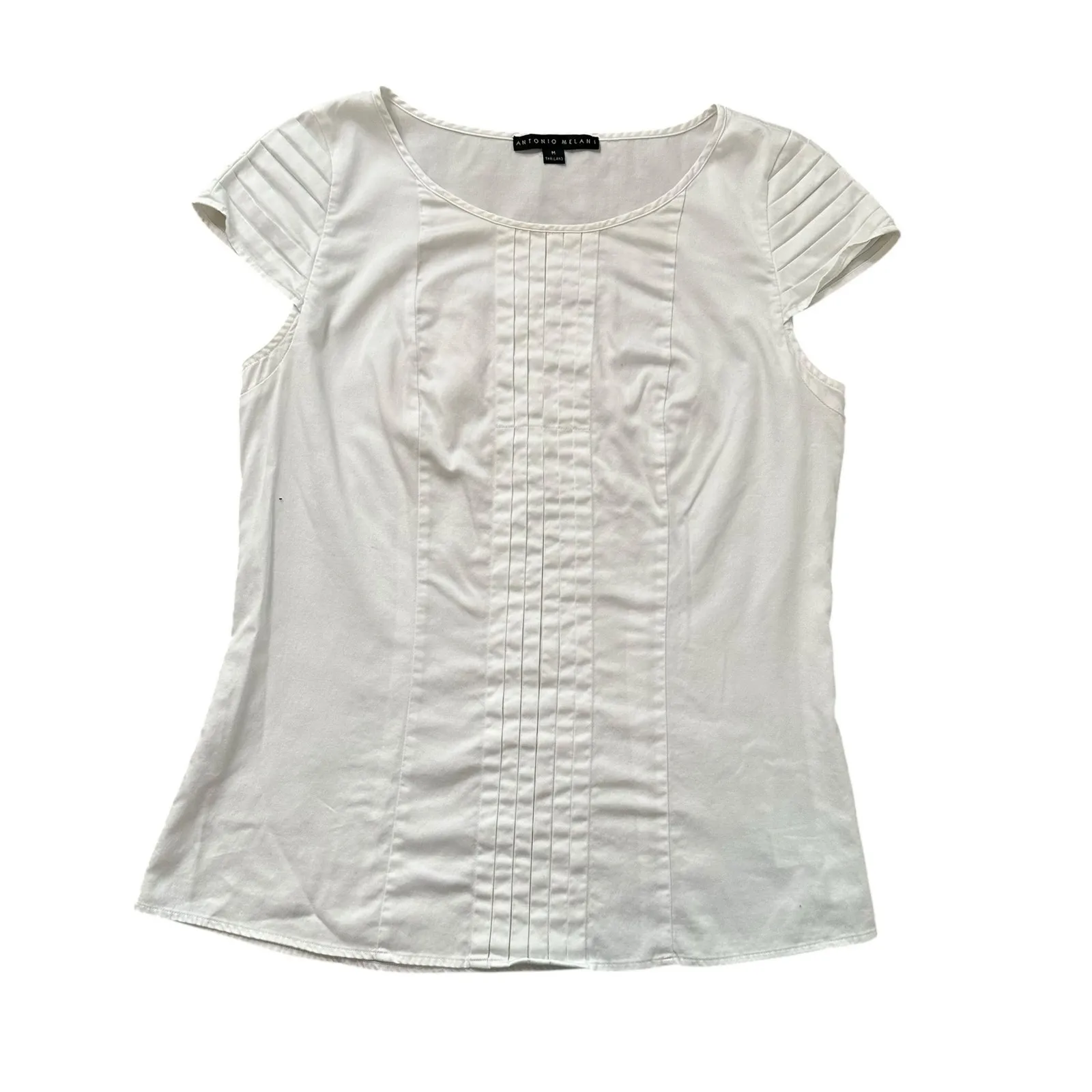 Antonio Melani white cap-sleeve top size M - Image 12