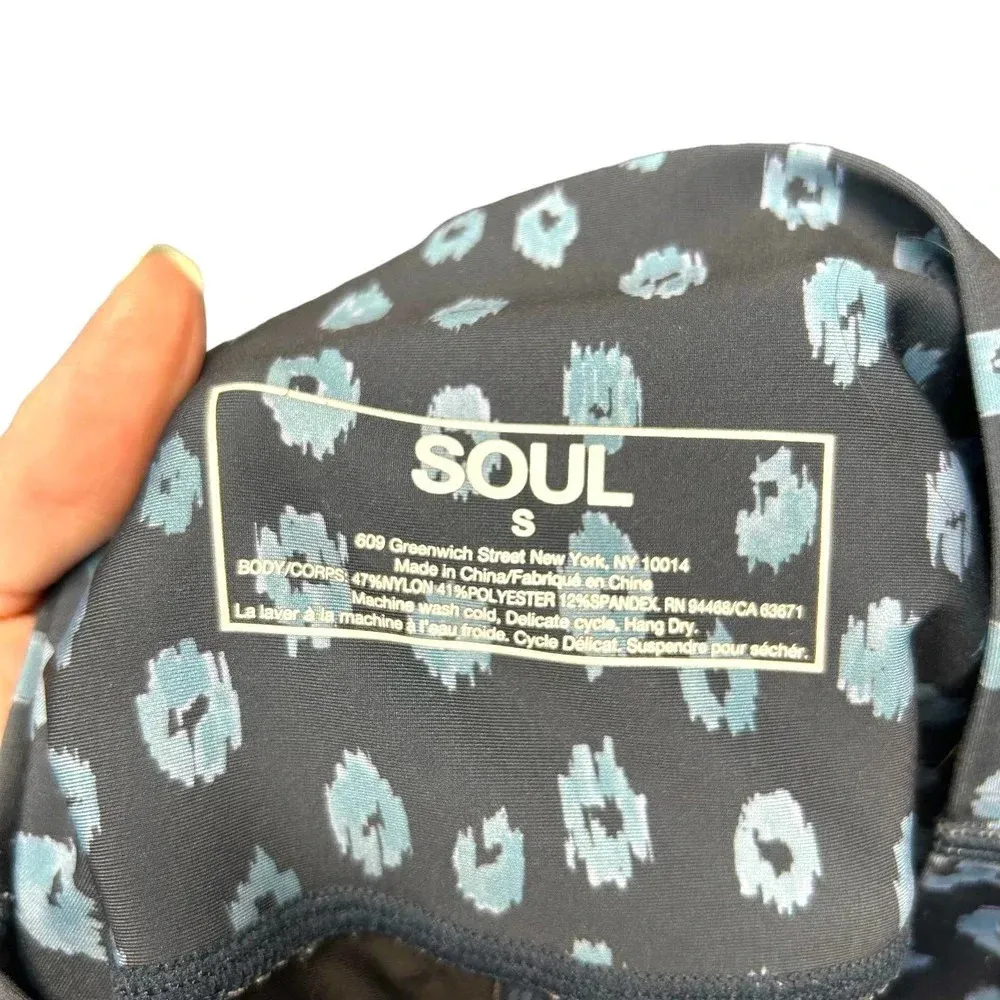 SOUL BY SOULCYCLE Ditsy Cheetah Milestone‎ Legging & Sports Bra Set Size S/M - Image 11