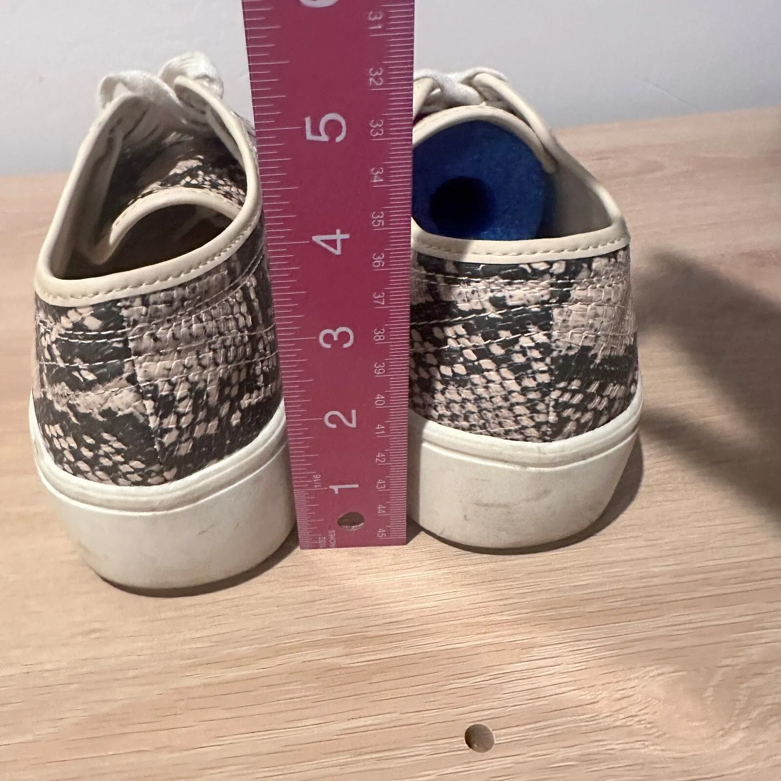 Torrid Snakeskin‎ Print Lace Up Platform Sneaker Sz 7.5 Urban Streetwear Style - Image 4