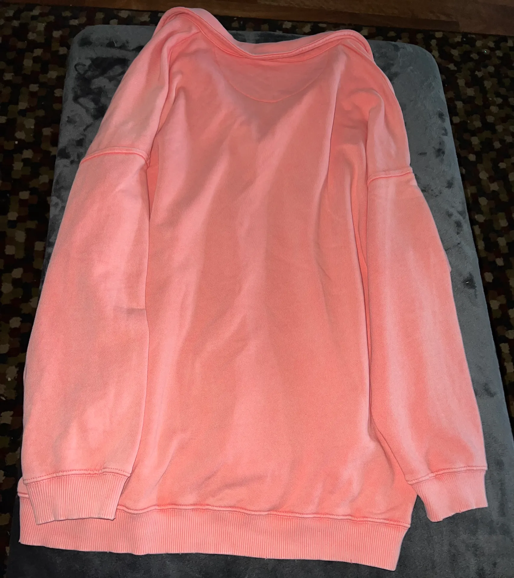 Happy Henley Everyday Polo Oversized Sweatshirt - Image 6