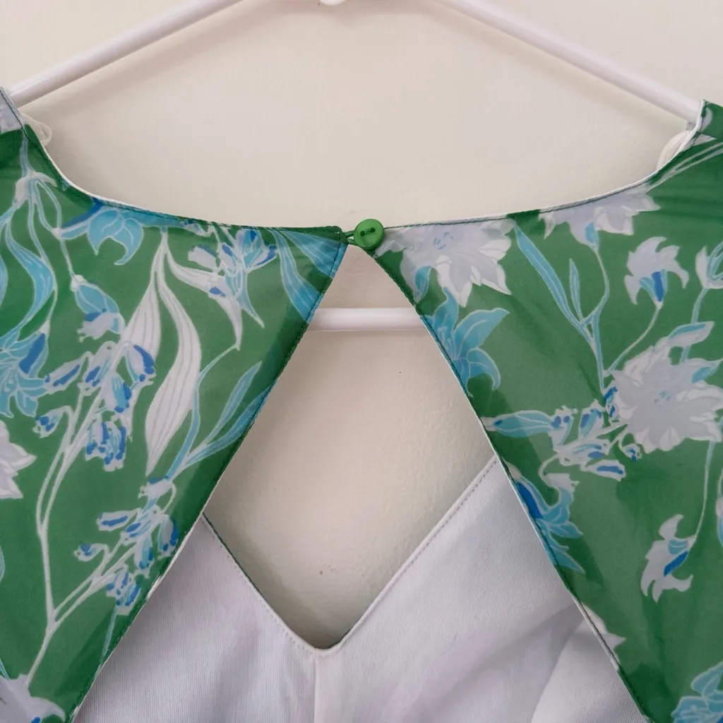 Jessica Simpson Vibrant Green Floral Mini Dress Size XS - Image 7