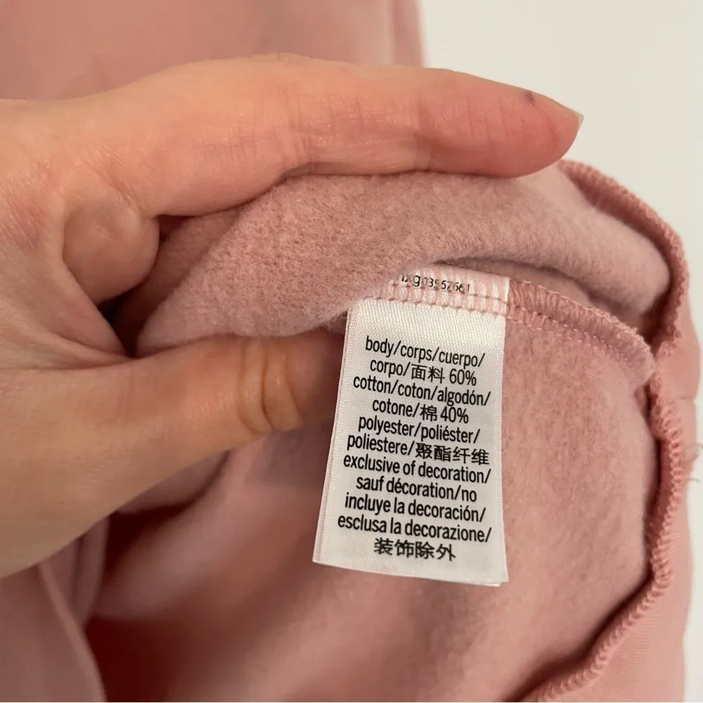 VICTORIA SPORT VICTORIA'S SECRET Blush Light Pink Spellout Crewneck Sweatshirt - Image 7