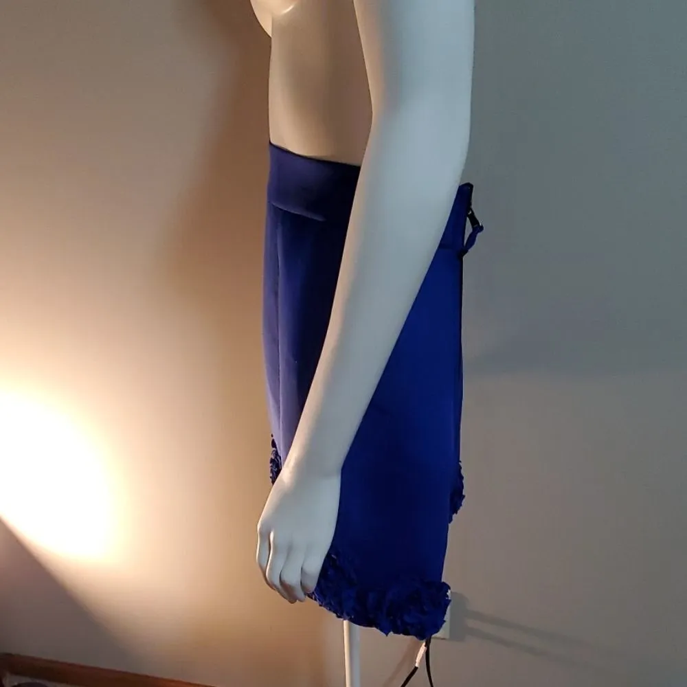 Twelve by Twelve Los Angeles Blue Flower Skirt (M) Size M - Image 3