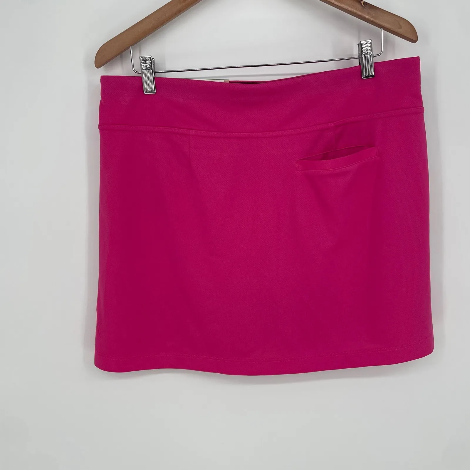 Ben Hogan Womens Golf Skort L Raspberry Rose 16" Solid Ventilated Tummy Control Pink Size L - Image 9