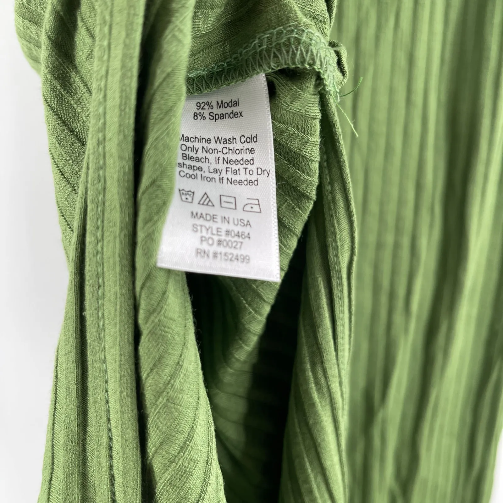 AMOUR VERT Skirt Size Medium Zio Ribbed Green Rib Stretch Foldover Waist NWT - Image 12