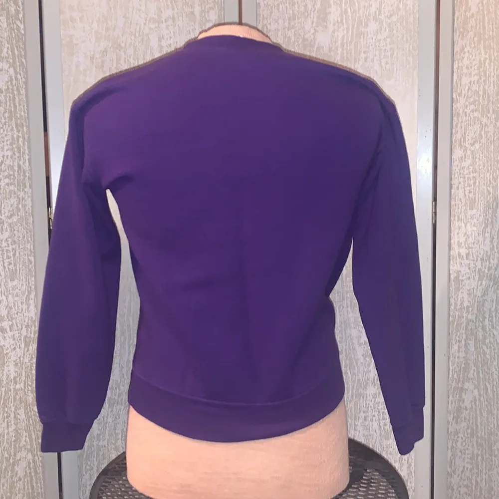 Gildan Purple Colorado Crewneck - Image 2