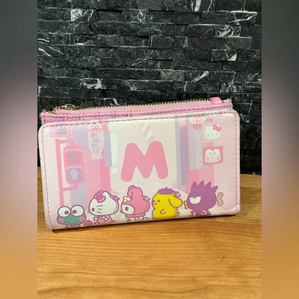 Sanrio Hello Kitty and Friends Kawaii Loungefly Pink Bifold Wallet - Image 5