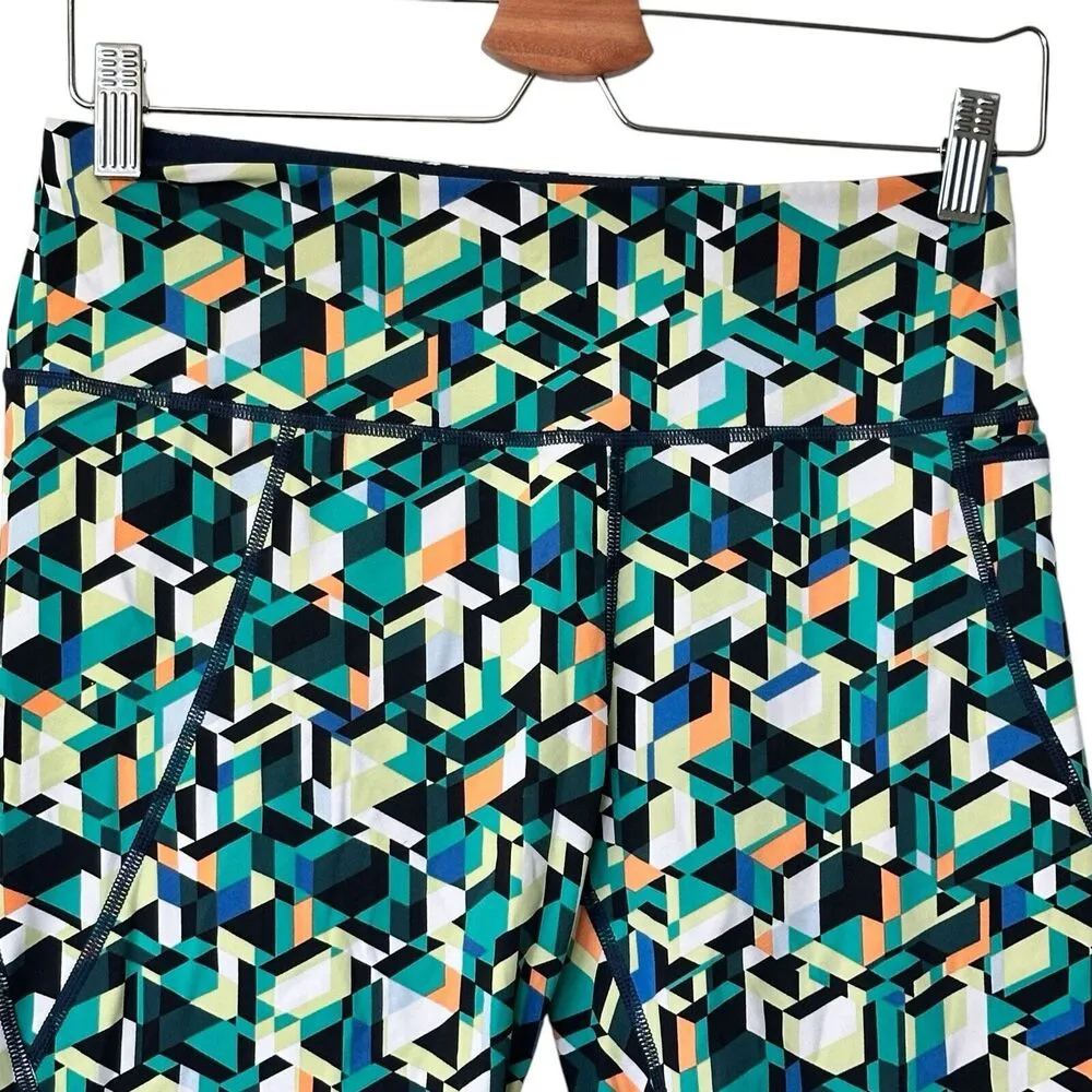 Sweaty Betty Power 9" High Waist Pocket Bike Short Size 10 multicolor - Image 5