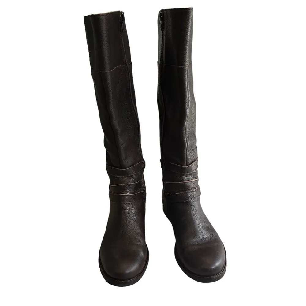 Matisse Blakely Brown Leather Knee High Riding Boots Size 8 - Image 5