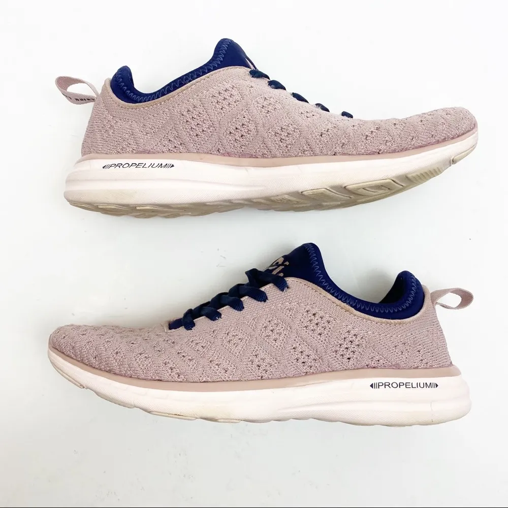 APL Techloom Phantom Trainers Sneakers: Rose Dust Pink/Navy Blue - Image 5