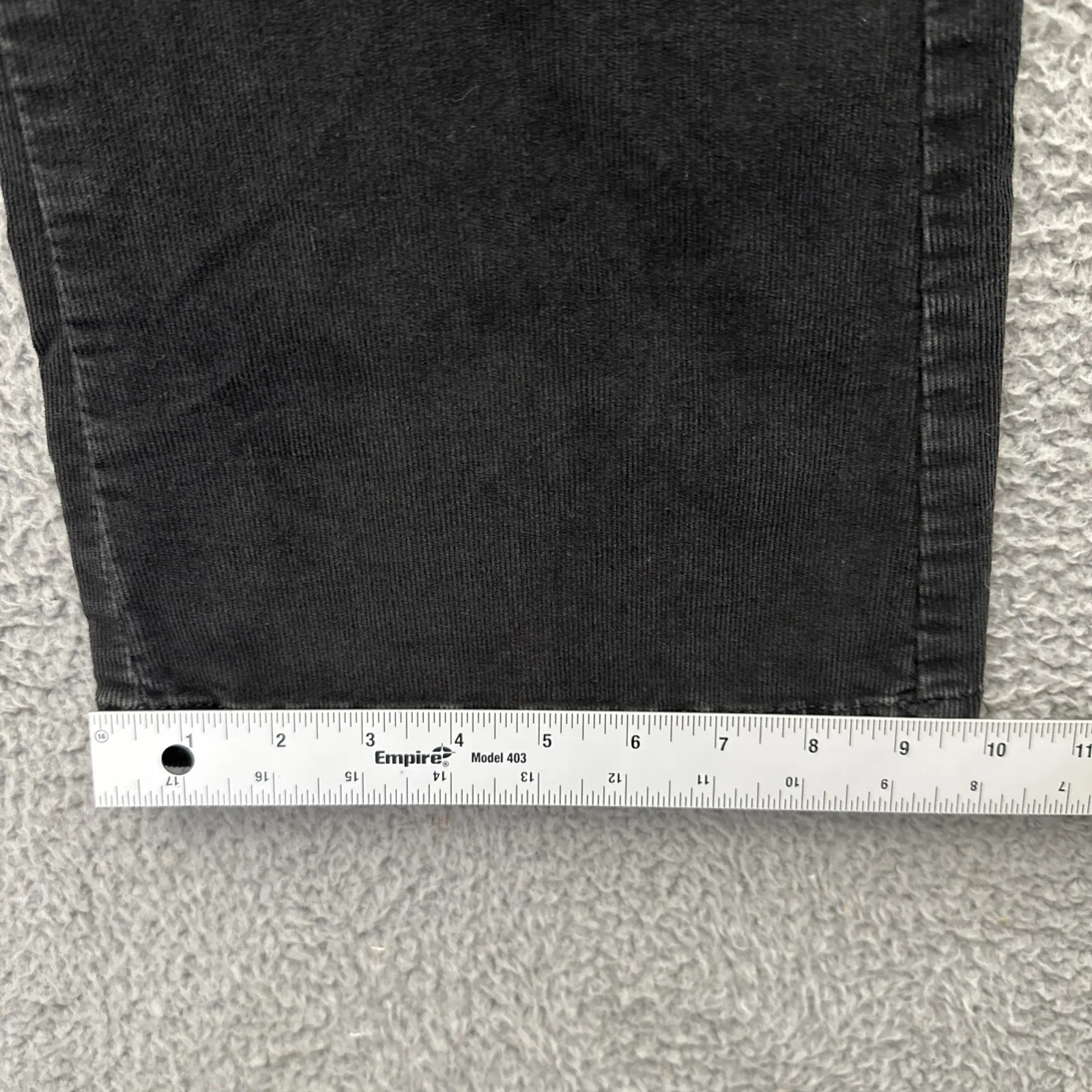 Y2K Nobo No Boundaries Bootcut Corduroy Pants Black Retro Festival Women 19 x 31 - Image 7