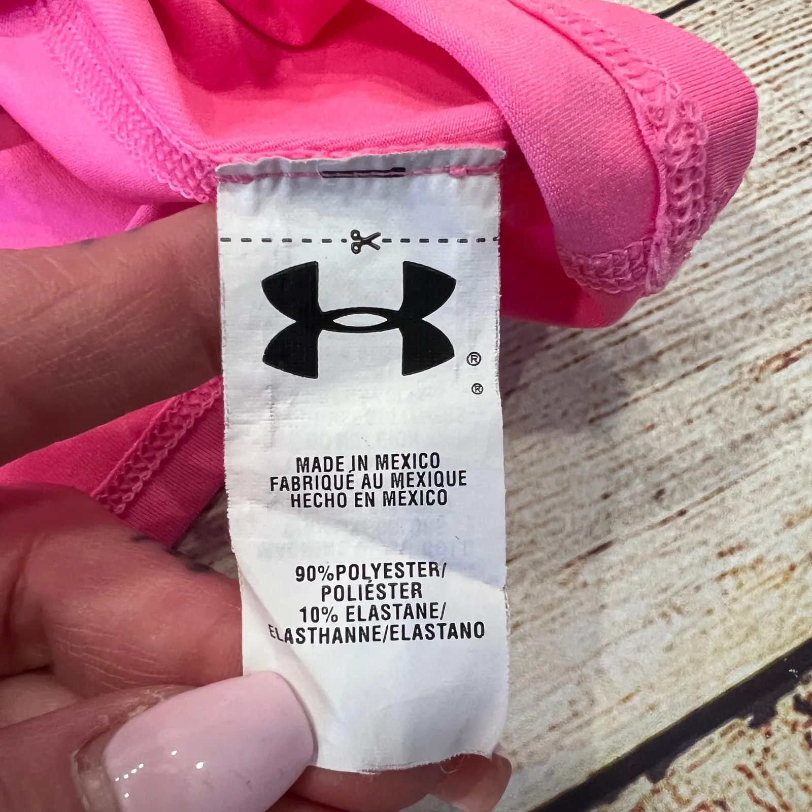 Under Armour Heatgear Pink Racerback Tank Top Women's LG Fitted Athletic - Image 5