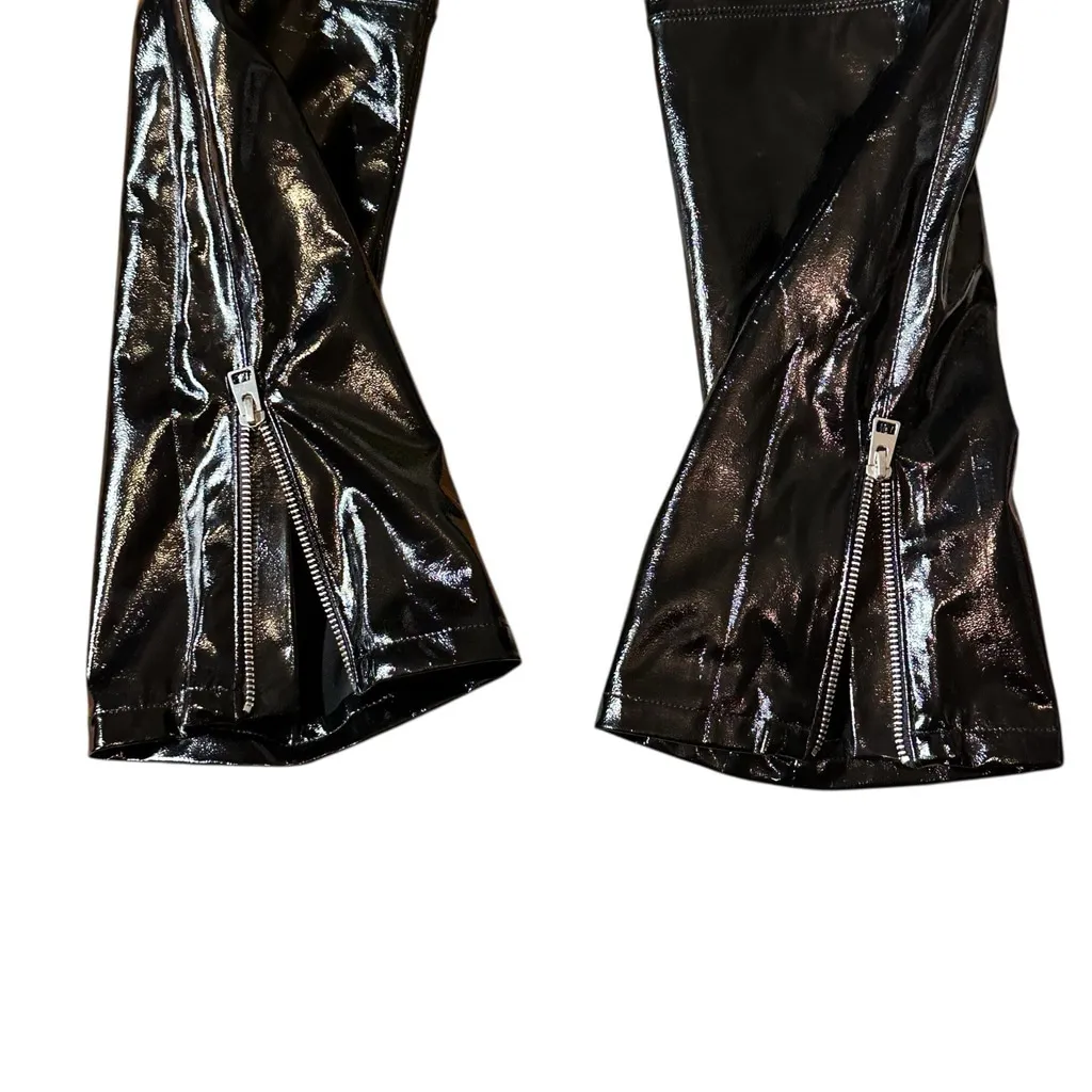 Maje Paveli Zippered Cuffs PVS Black Ankle Pants NWT Size 34/0/XS Mid Rise - Image 11