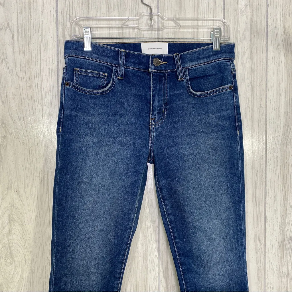 Current/Elliot The Stiletto Skinny Jean in 1 Year Worn Stretch Indigo size 27 - Image 3
