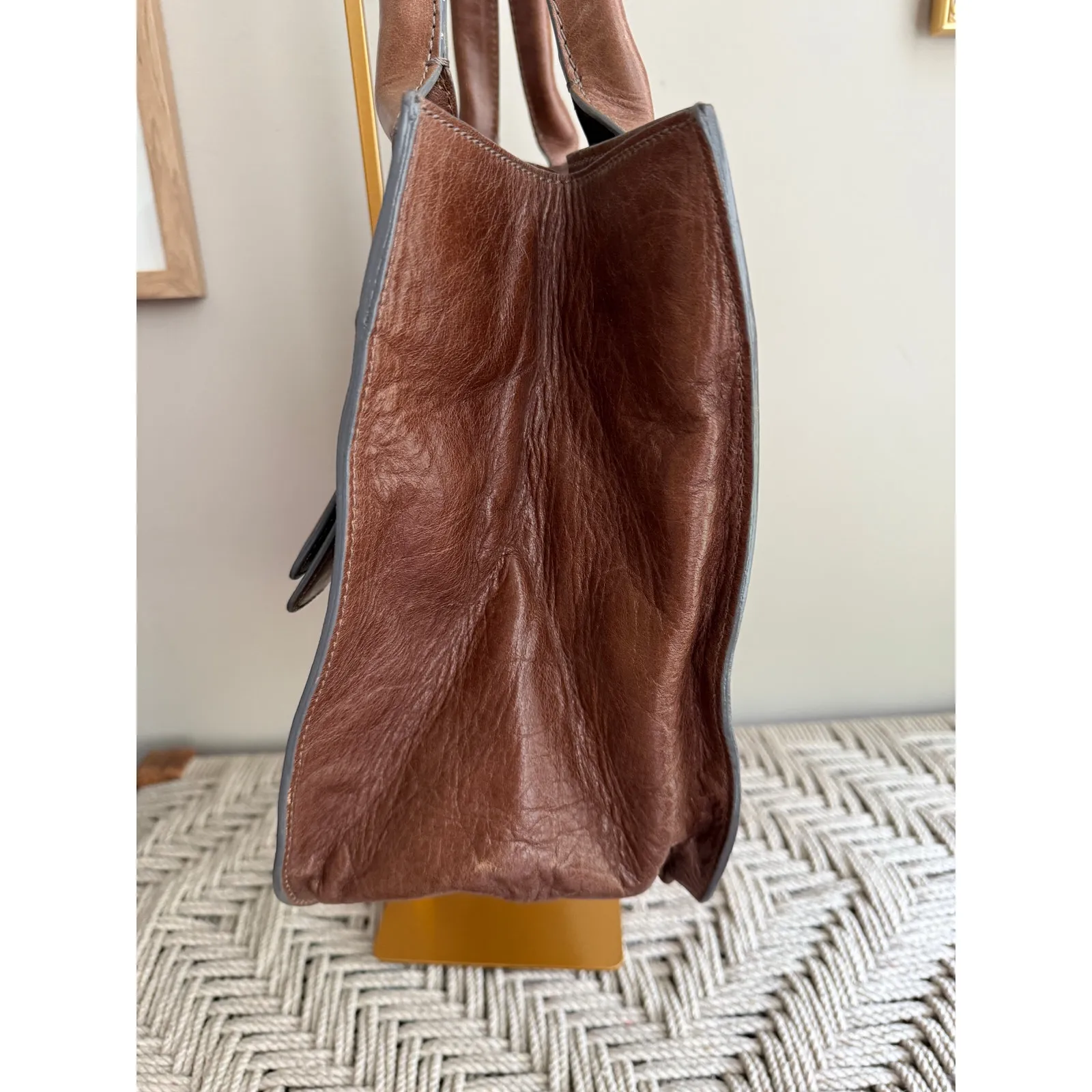 Vintage Chloe Brown Leather Tote - Image 4