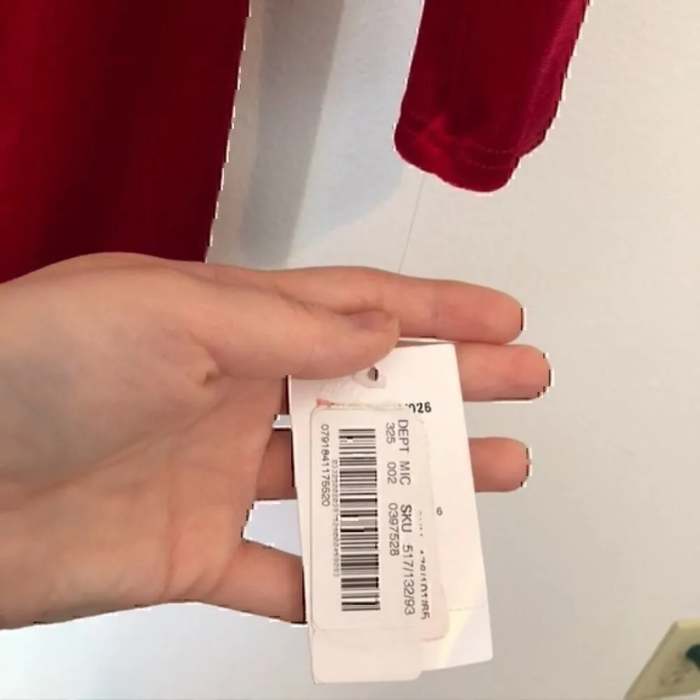 NEW NWT B. DARLIN Long Sleeve Knot Side Velvet Sheath Dress Red Party Mini 7 / 8 - Image 8