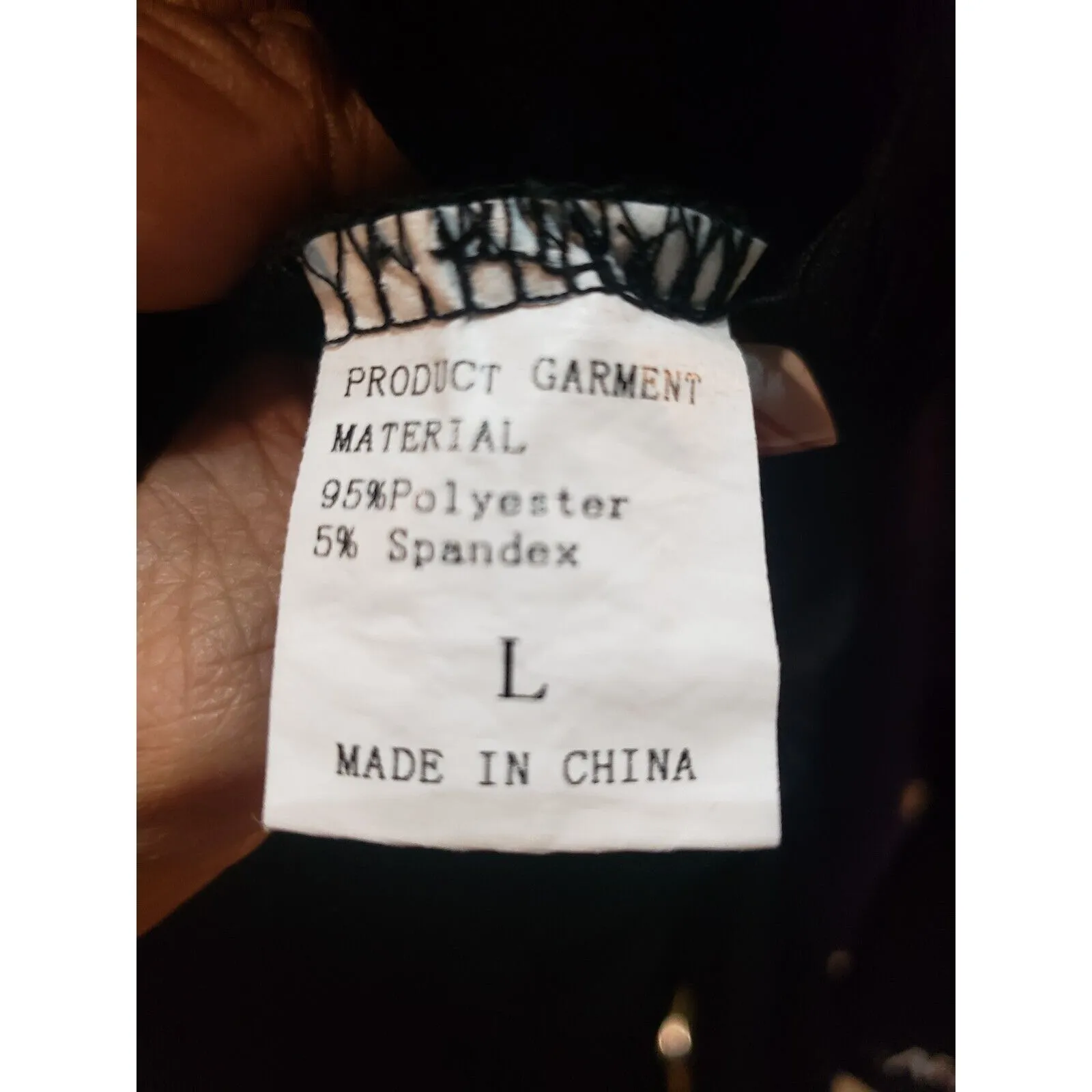 Lucky Label Womens Black Striped Ribbed Front Zip Long Sleeve Jumpsuit Size L Size L - Image 11