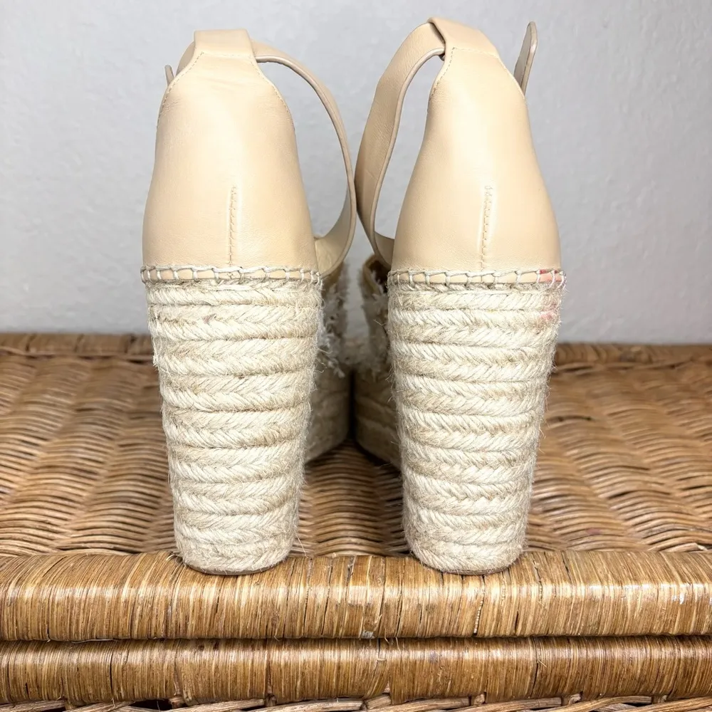 Marc Fisher LTD Adalyn Raffia Espadrille Wedge Size 11 - Image 5