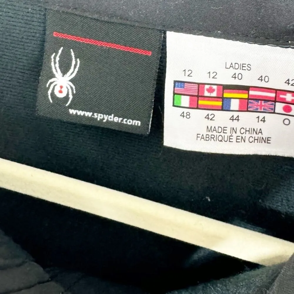 Spyder Womens Elevation Lightweight Active Soft Shell Jacket Outerwear Black 12 - Image 3