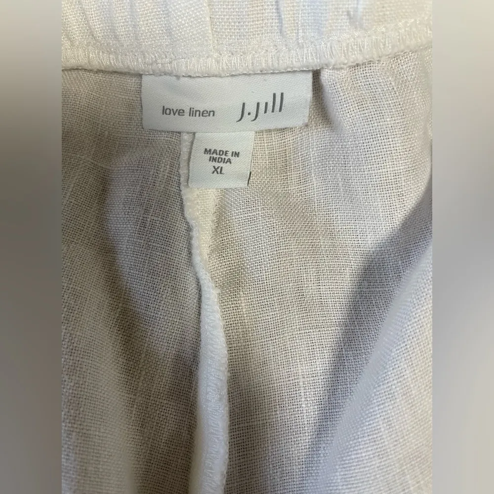 J. Jill 100% Linen Baggy Pants Size XL - Image 2