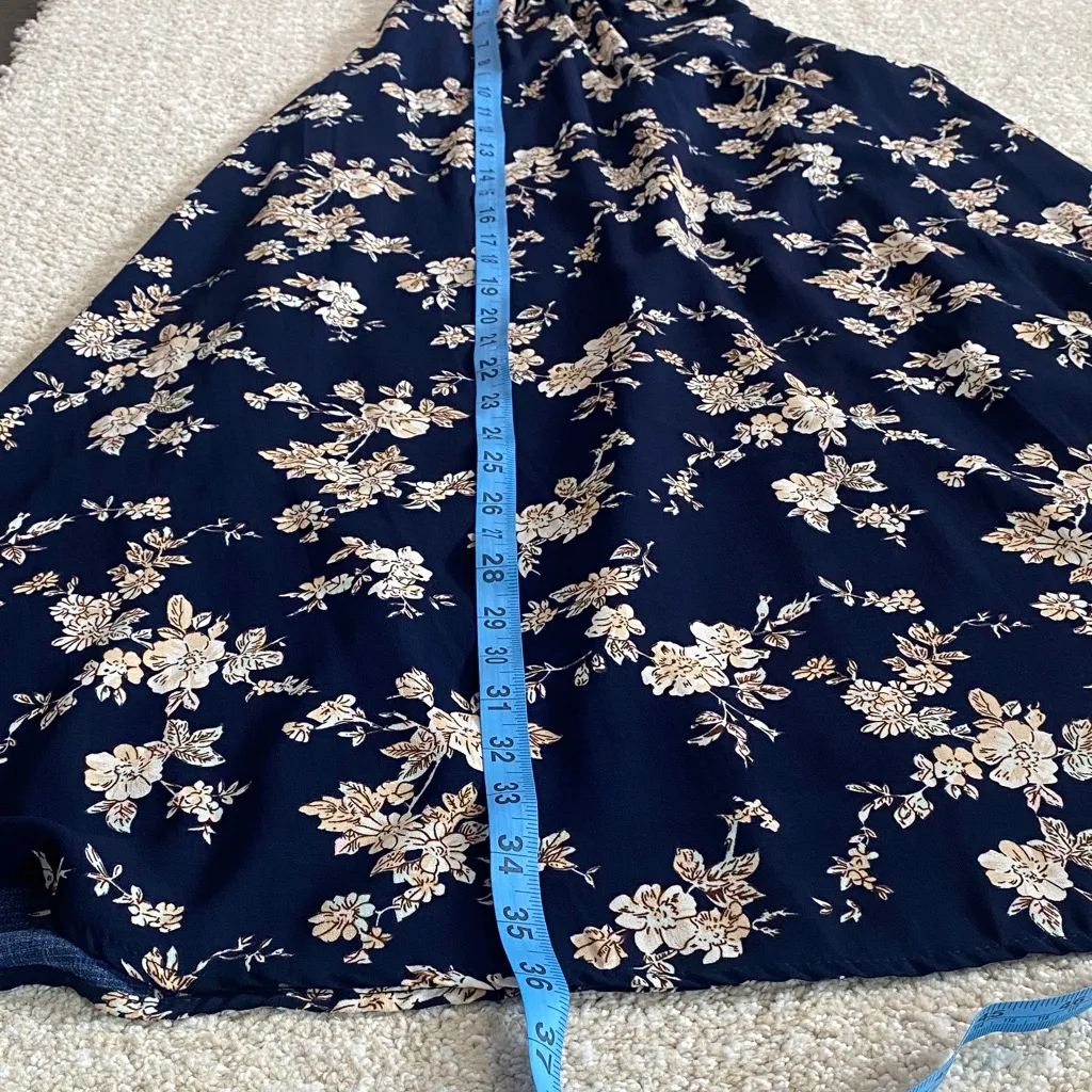 Le Lis Navy Floral Mini Dress - Image 12